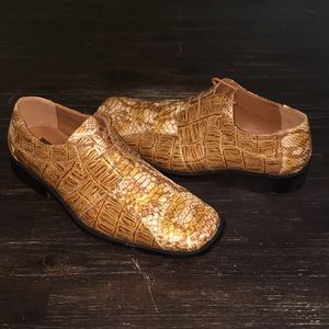 Aldo Bellini Men's Dress Shoes Aligator Snake Skin